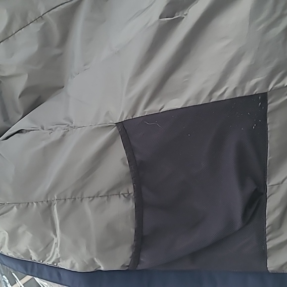 Spyder Eva Parka Winter Coat Jacket sz S Navy Blue Faux Fur Trim - Picture 9 of 9